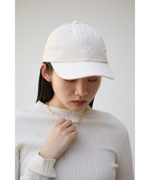 AZUL by moussy(アズールバイマウジー)/BASIC TWILL CAP/IVOY3