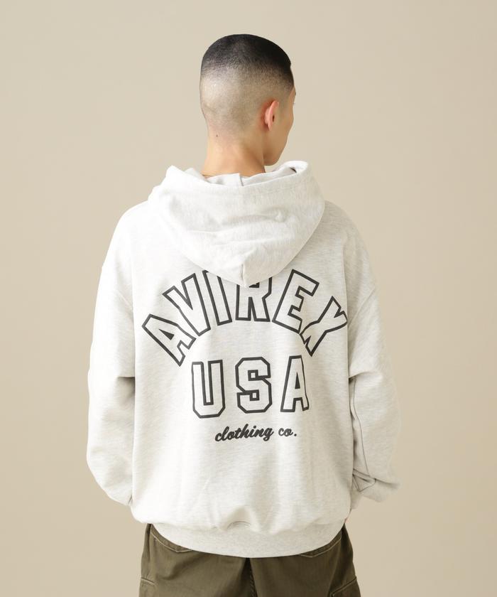 セール】《WEB&DEPOT限定》AVIREX SWEAT PULL OVER PARKA