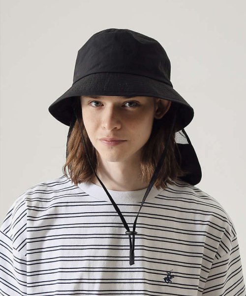 ABAHOUSE(ABAHOUSE)/【RUBEN/ルーベン】SUN SHADE BUCKET HAT / サンシェー/ブラック