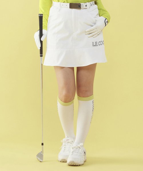 le coq sportif GOLF (ルコックスポルティフ（ゴルフ）)/【2023JLPGAツアー菅沼菜々プロ優勝時着用】サンスクリーン フレアスカート  (※WH00のみKEEP CLEAN加工)【/ホワイト