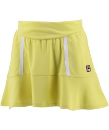 FILA（ZETT Ladies）(フィラ（ゼット　レディース）)/【テニス】ヨーク切替 スコート 無地 スポーツウェア レディース/イエロー