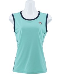 FILA（ZETT Ladies）(フィラ（ゼット　レディース）)/【テニス】脇パイピング ノースリーブTシャツ 無地 スポーツウェア レディース/ライトグリーン