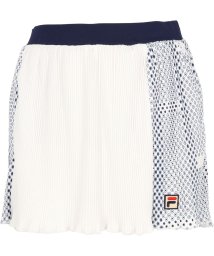 FILA（ZETT Ladies）(フィラ（ゼット　レディース）)/【テニス】アコーディオンプリーツ スコート 小紋水玉柄 スポーツウェア レディース/ホワイト