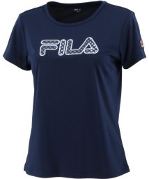 FILA（ZETT Ladies）(フィラ（ゼット　レディース）)/【テニス】小紋水玉柄刺繍 Tシャツ スポーツウェア レディース/ネイビー