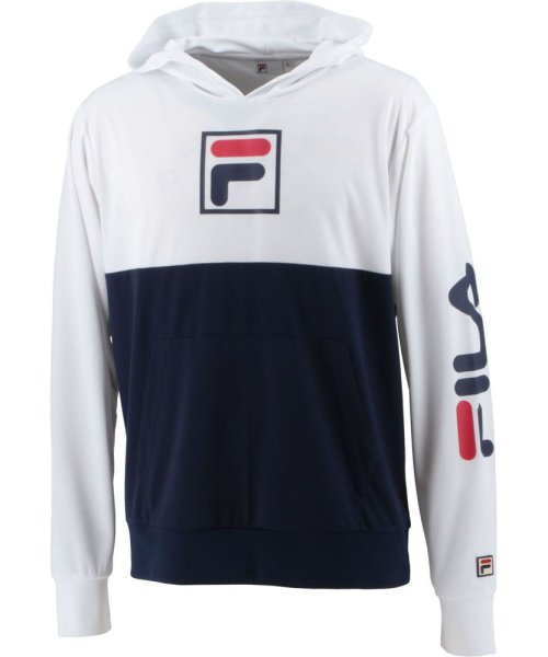 FILA（ZETT Mens）(フィラ（ゼット　メンズ）)/【テニス】プルパーカー スポーツウェア メンズ/ホワイト