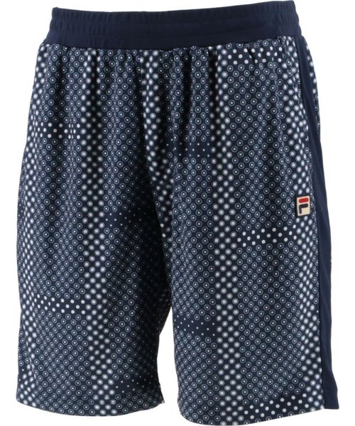 FILA（ZETT Mens）(フィラ（ゼット　メンズ）)/【テニス】ハーフパンツ 小紋水玉柄 スポーツウェア メンズ/ネイビー