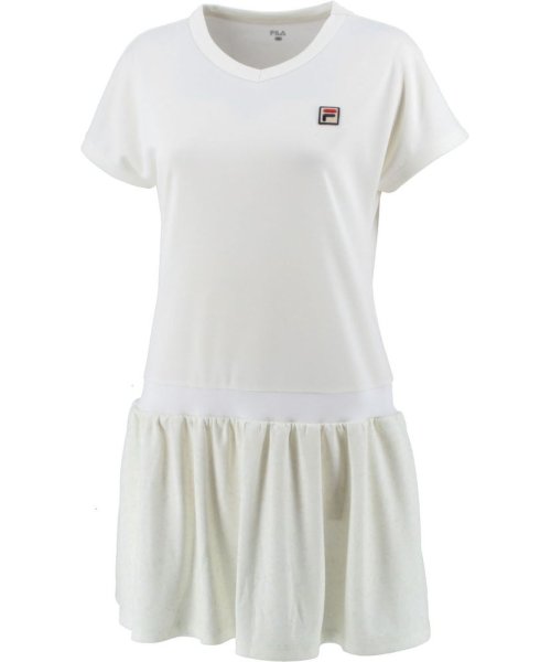 FILA（ZETT Ladies）(フィラ（ゼット　レディース）)/【テニス】ワンピース 小花柄 スポーツウェア レディース/オフホワイト