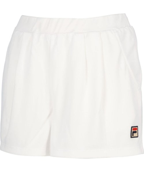 FILA（ZETT Ladies）(フィラ（ゼット　レディース）)/【テニス】ショートパンツ 無地 スポーツウェア レディース/ホワイト