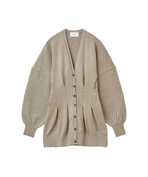 CLANE(クラネ)/WAIST SHAPE DOLMAN CARDIGAN/BEIGE