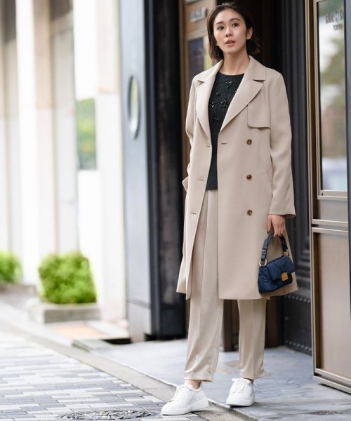トロトレンチ ロング丈コート 