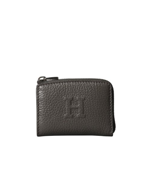 HIROFU(HIROFU)/【ソープラ】ミニ財布 レザー コインケース カードケース 本革/ダークグレー（115）