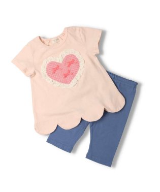 Kids Zoo/【子供服】 kid´s zoo (キッズズー) ハートＴシャツ・ハーフパンツセット 80cm，90cm W40703/505156975