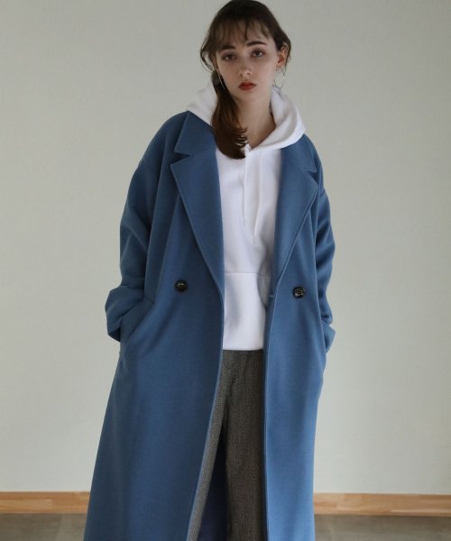 aity アイティ サイドスリットロングチェスターコート チェスターコート フロントボタン サイドスリット ロングコート ビッグシルエット オーバーサイズ ゆっ 5cm アイティ