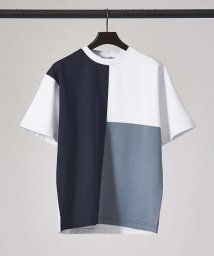 ABAHOUSE(ABAHOUSE)/【パネル切替】ポンチ 半袖 Tシャツ/ホワイト