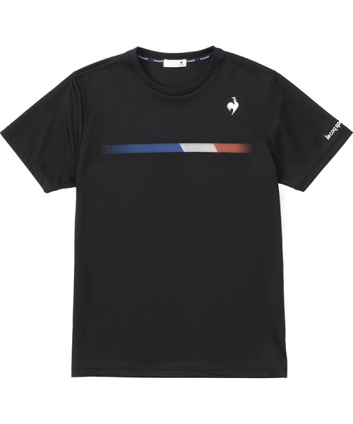 le coq sportif (ルコックスポルティフ)/トリコプリントゲームシャツ/ブラック