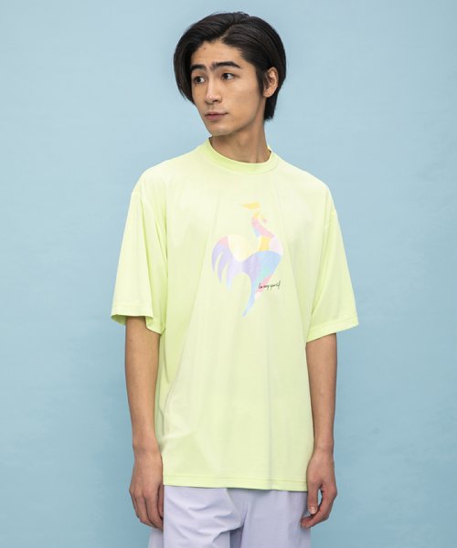 le coq sportif (ルコックスポルティフ)/SUNSCREEN半袖ビッグロゴTシャツ【アウトレット】/ライム(イエロー系)