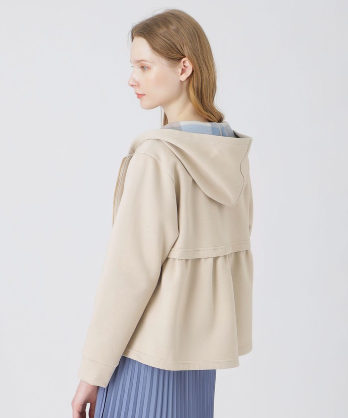 クレストブリッジチェックダンボールジップアップブルゾン(505160571