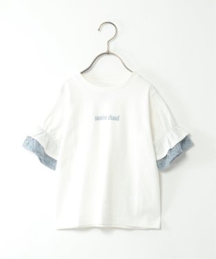 ikka kids/USAコットン レースティアードTシャツ（120〜160cm）/505025732