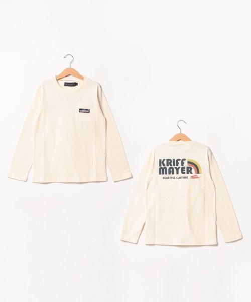 KRIFF MAYER(クリフ メイヤー)/シャリ天プリントTシャツ   (130~170cm)/オフホワイト