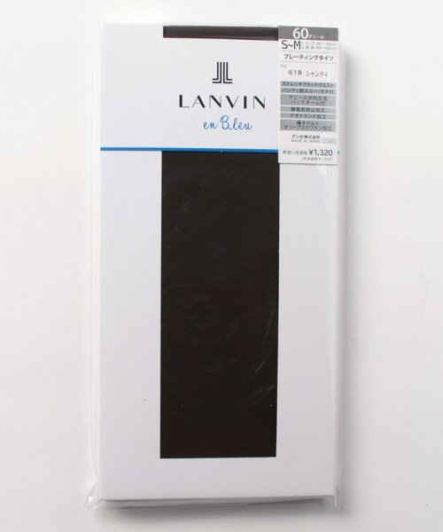 LANVIN en Bleu(ladies socks)(ランバンオンブルー（レディスソックス）)/60dプレーティングタイツ/シャンティ