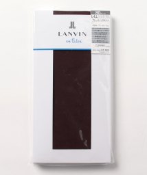 LANVIN en Bleu(ladies socks)(ランバンオンブルー（レディスソックス）)/80dプレーティングタイツ/ノワールルージュ