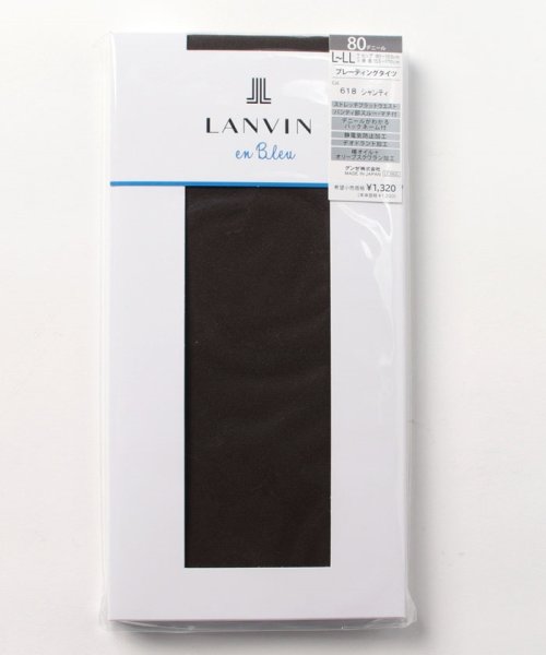 LANVIN en Bleu(ladies socks)(ランバンオンブルー（レディスソックス）)/80dプレーティングタイツ/シャンティ