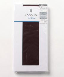 LANVIN en Bleu(ladies socks)(ランバンオンブルー（レディスソックス）)/80dプレーティングタイツ/ノワールルージュ