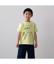 MAC HOUSE(kid's)(マックハウス（キッズ）)/T－GRAPHICS ティーグラフィックス メッセージロゴ半袖Tシャツ MAB23114/ライトグリーン