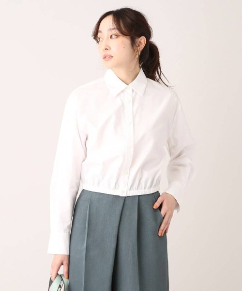 UNTITLED(アンタイトル)/【Oggi.jp掲載／今季注目！】2WAY クロップドシャツ/オフホワイト（003）
