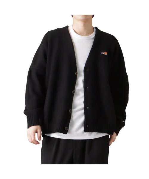 MAC HOUSE(men)(マックハウス（メンズ）)/CONVERSE コンバース モヘアタッチカーディガン 2473－3503/ブラック