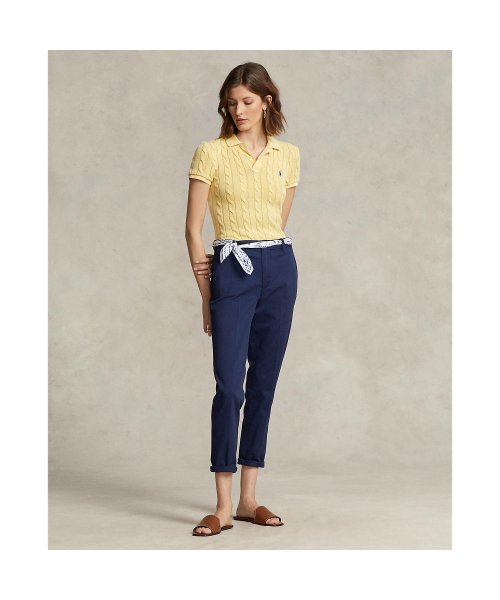 クロップド スリム フィット ツイル チノ パンツ 