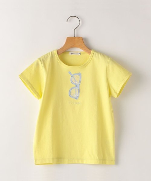 SHIPS KIDS(シップスキッズ)/SHIPS KIDS:80～90cm / シェル/サングラス モチーフ TEE/イエロー