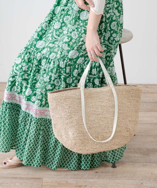 VIOLA d’ORO　2WAYラフィアバッグ VIOLA