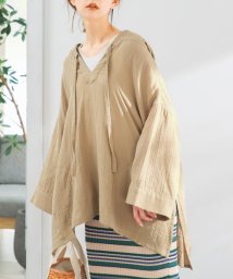 URBAN RESEARCH ROSSO(URBAN　RESEARCH　ROSSO)/フーディシャツ/BEIGE