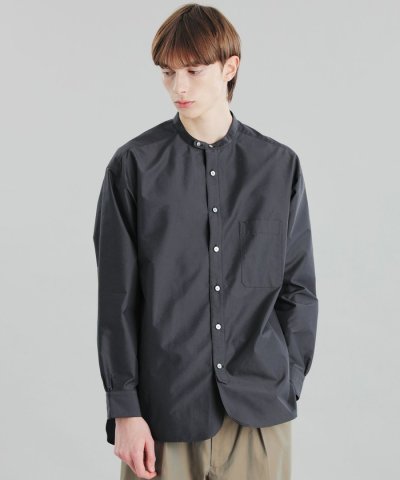 ◆◆GREY LABEL シャンブレーバンドカラーシャツ