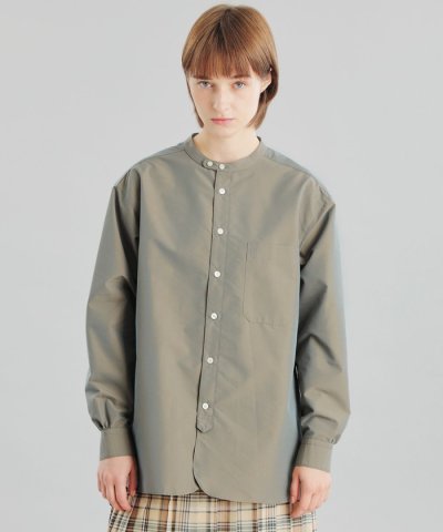 ◆◆GREY LABEL シャンブレーバンドカラーシャツ