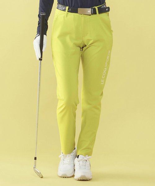 le coq sportif GOLF (ルコックスポルティフ（ゴルフ）)/タテヨコストレッチロングパンツ (はっ水/ストレッチ)【アウトレット】/ライム(イエロー系)