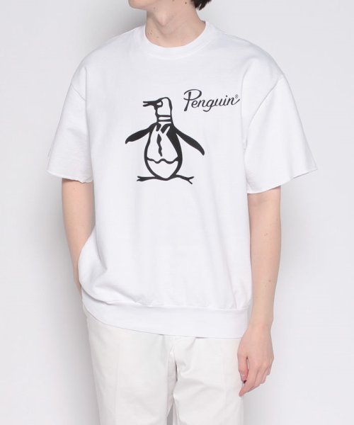 Penguin by Munsingwear(ペンギン　バイ　マンシングウェア)/【WEB限定】U.S.A.PENGUIN FRENCH TERRY SHORT SLEEVE/USAペンギン半袖スウェットシャツ【アウトレット】/ホワイト