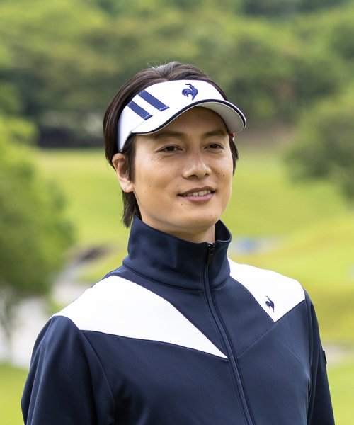 le coq sportif GOLF (ルコックスポルティフ（ゴルフ）)/【WEB限定】切替えバイザー/ホワイト