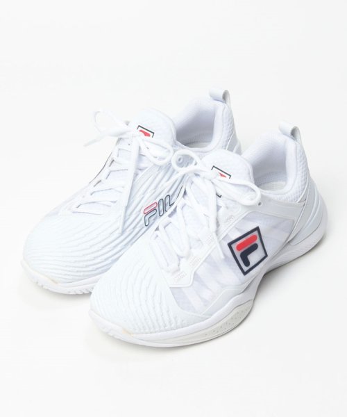 FILA（Shoes）(フィラ（シューズ）)/SPEEDSERVE W / スピードサーブ W  レディーステニスシューズ 競技用 / ホワイト/ホワイト