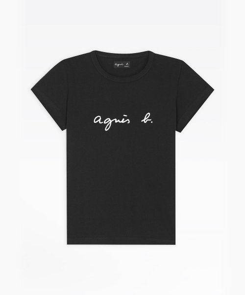 agnes b. FEMME(アニエスベー　ファム)/S137 TS ロゴTシャツ /ブラック