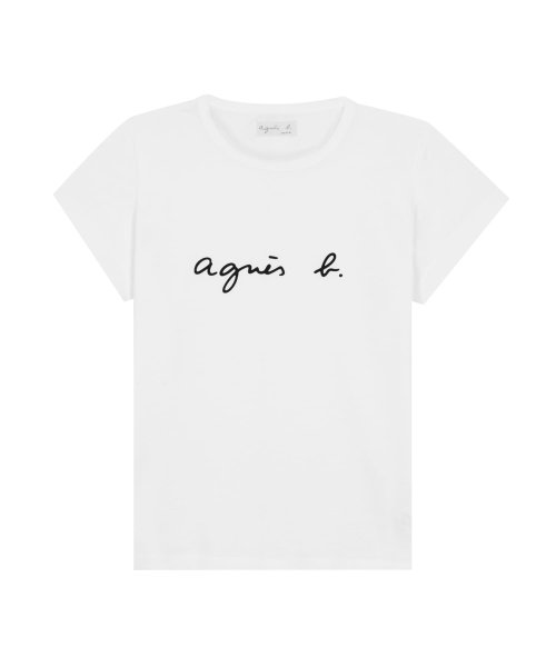 agnes b. FEMME(アニエスベー　ファム)/S137 TS ロゴTシャツ /ホワイト