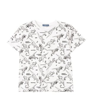 MAC HOUSE(kid's)/T－GRAPHICS ティーグラフィックス 恐竜総柄半袖Tシャツ MAB23102/505163178