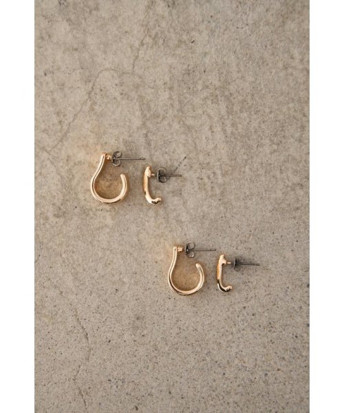 AZUL by moussy(アズールバイマウジー)/SIMPLE DESIGN EARRINGS SET/L/GLD1