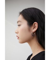 AZUL by moussy(アズールバイマウジー)/CLEAR HOOP EARRINGS/BLK