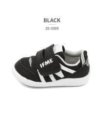 IFME(イフミー)/イフミー IFME キッズ 20－3309 ワンベルトメッシュスニーカー BLACK GREEN ORANGE YELLOW/ブラック