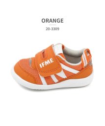 IFME(イフミー)/イフミー IFME キッズ 20－3309 ワンベルトメッシュスニーカー BLACK GREEN ORANGE YELLOW/オレンジ
