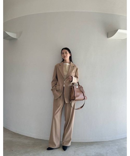 CLANE(クラネ)/【EXCLUSIVE】TWO TUCK TAPERED PANTS/BEIGE