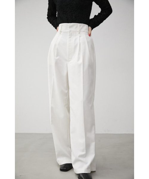 AZUL by moussy(アズールバイマウジー)/FRONT DARTS HIGH WAIST PANTS/IVOY3