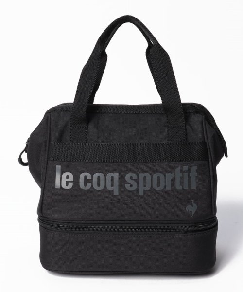 le coq sportif GOLF (ルコックスポルティフ（ゴルフ）)/二層式カートバッグ(保冷機能裏地) (約25×22×14(cm))《再生ポリエステル》/ブラック